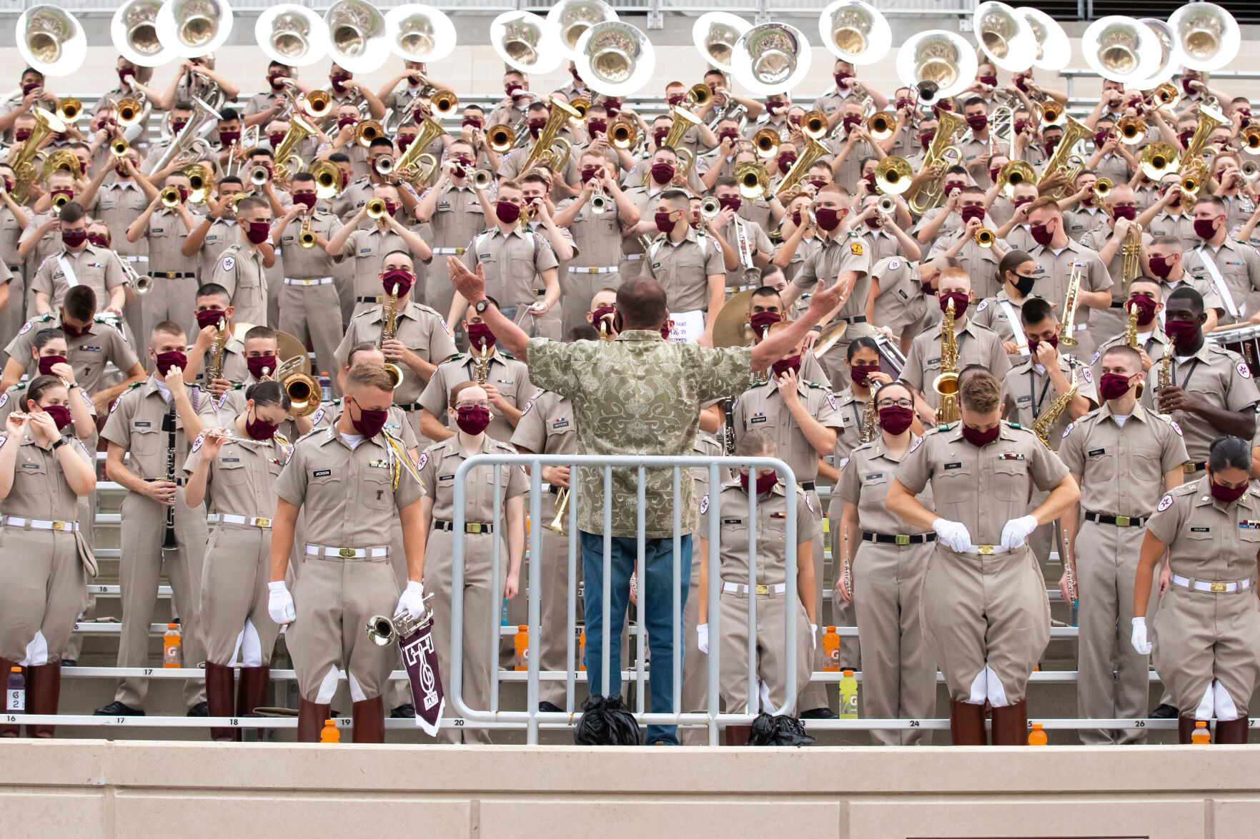 Aggie Band marches on Kyle Field
